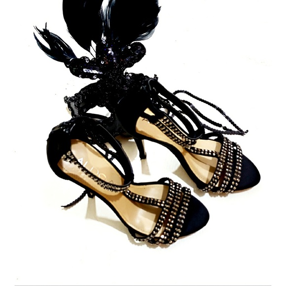 Aldo Strappy Bling Stilettos size 35 or 5 US - Picture 1 of 8